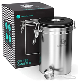 Best coffee storage container - Premium Quality Stainless Steel Coffee Container by Coffee Gator